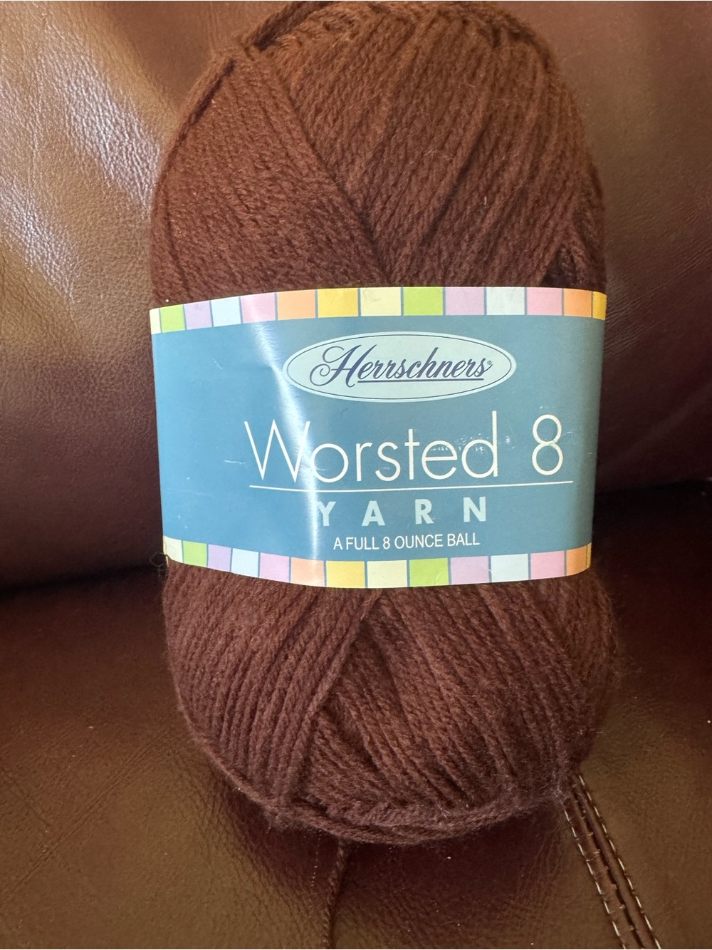 Worsted 8 Yarn - Brown